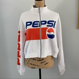H&M Pepsi Top with Zipper